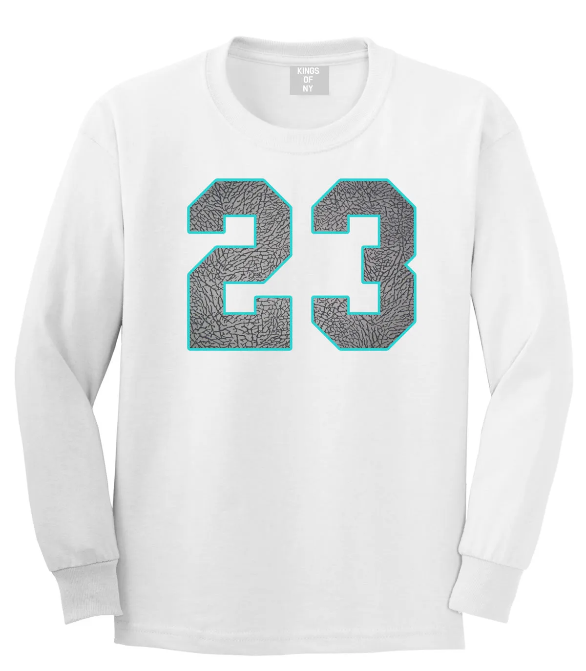 23 Cement Blue Jersey Long Sleeve T-Shirt