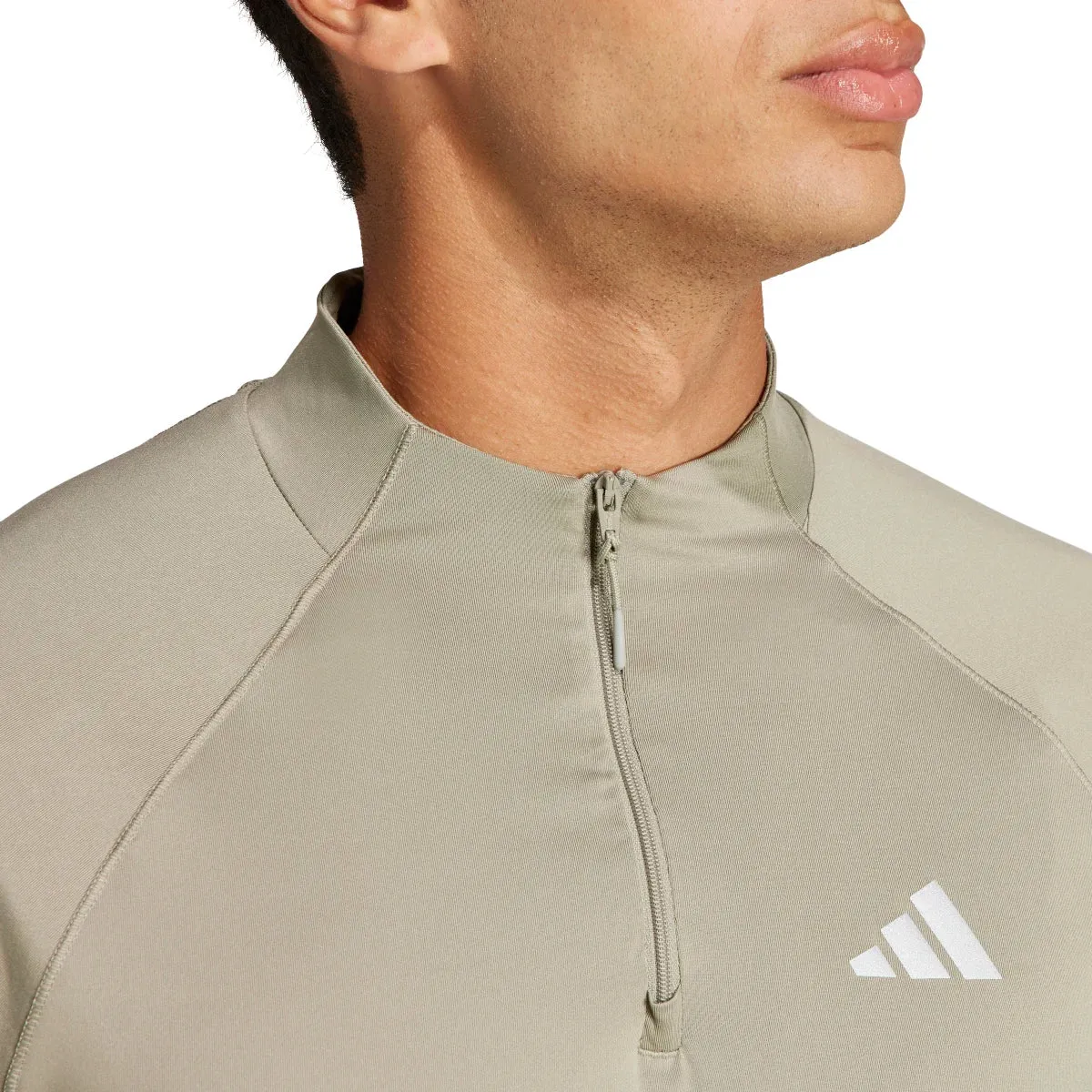 adidas Men's Gym  Training 1/4-Zip Long Sleeve Tee