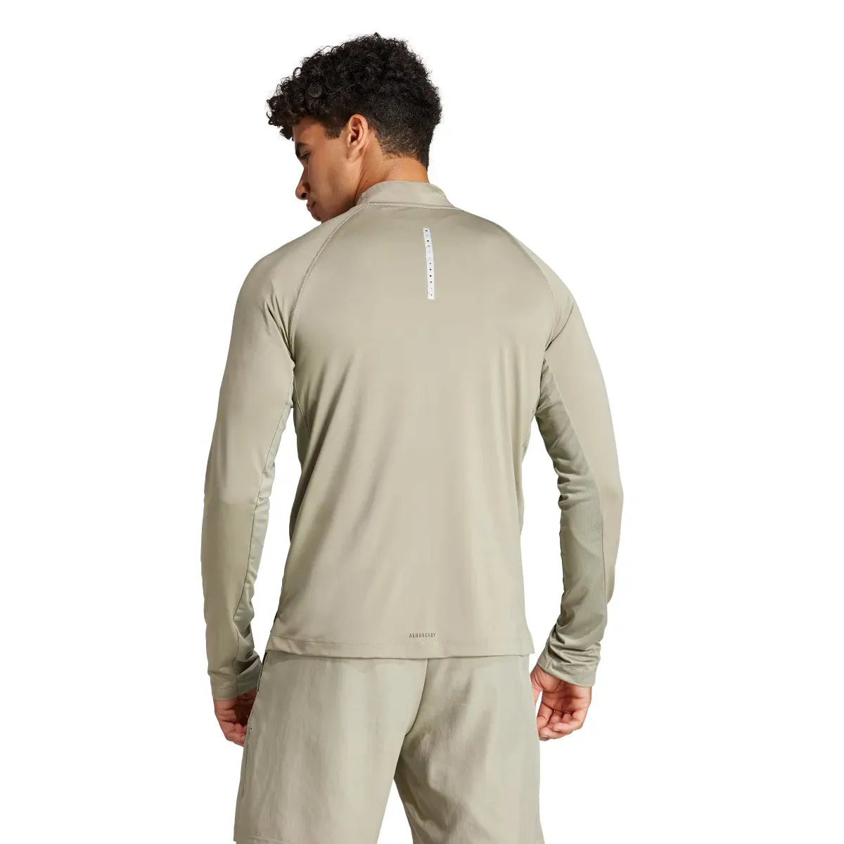 adidas Men's Gym  Training 1/4-Zip Long Sleeve Tee