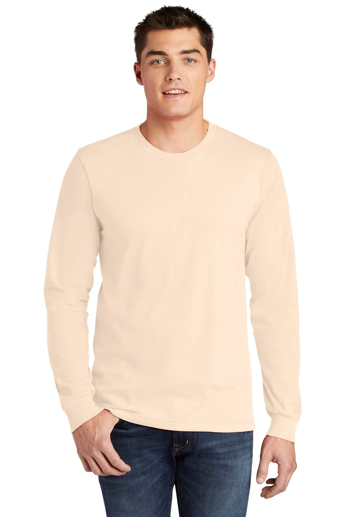 American Apparel Men's Fine Jersey Long Sleeve T-Shirt. 2007W