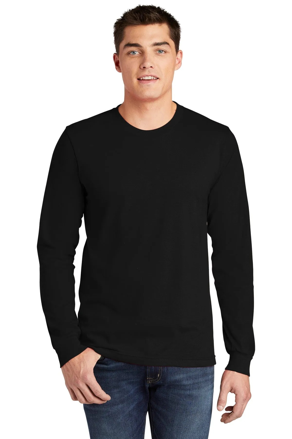 American Apparel Men's Fine Jersey Long Sleeve T-Shirt. 2007W