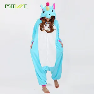 Animal Onesie Women Pajamas Stitch Unicorn Pajamas Onesie Adult Pajama Sets Cartoon Winter Flannel Warm Pyjamas Women