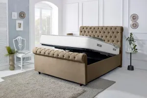 Berlin Upholstered Ottoman Bed