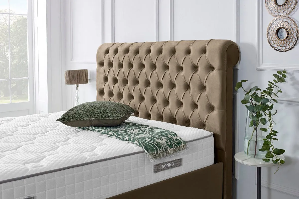 Berlin Upholstered Ottoman Bed