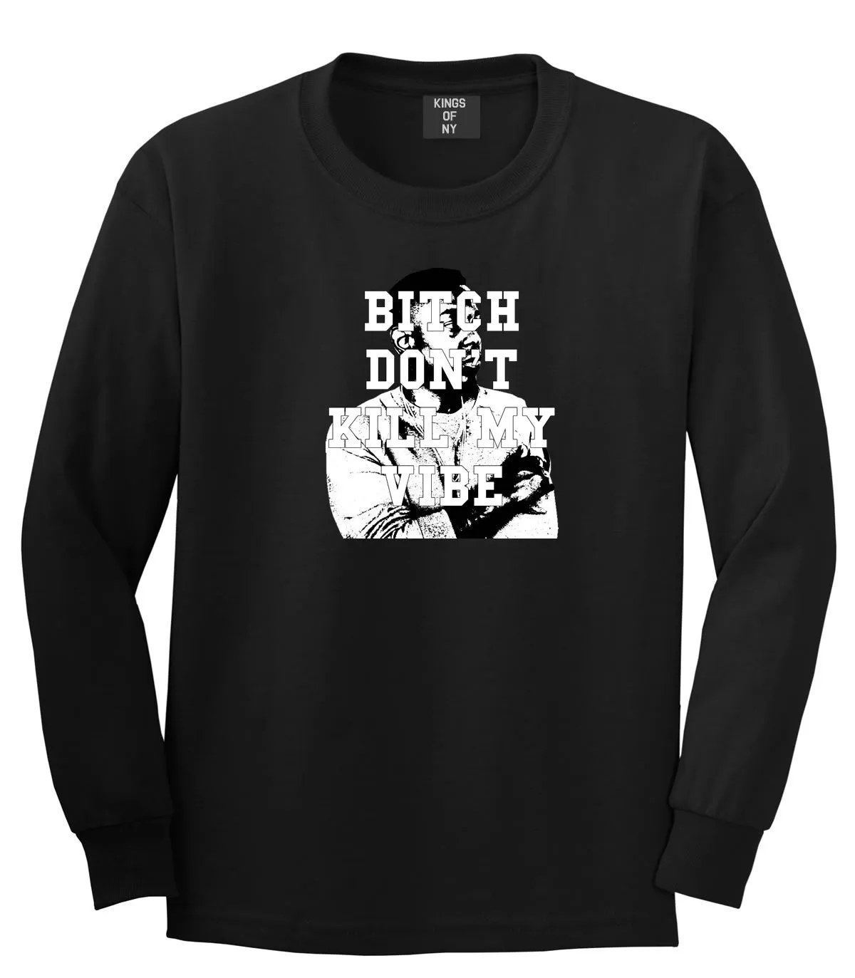 Bitch Don't Kill My Vibe Long Sleeve Boys Kids T-Shirt