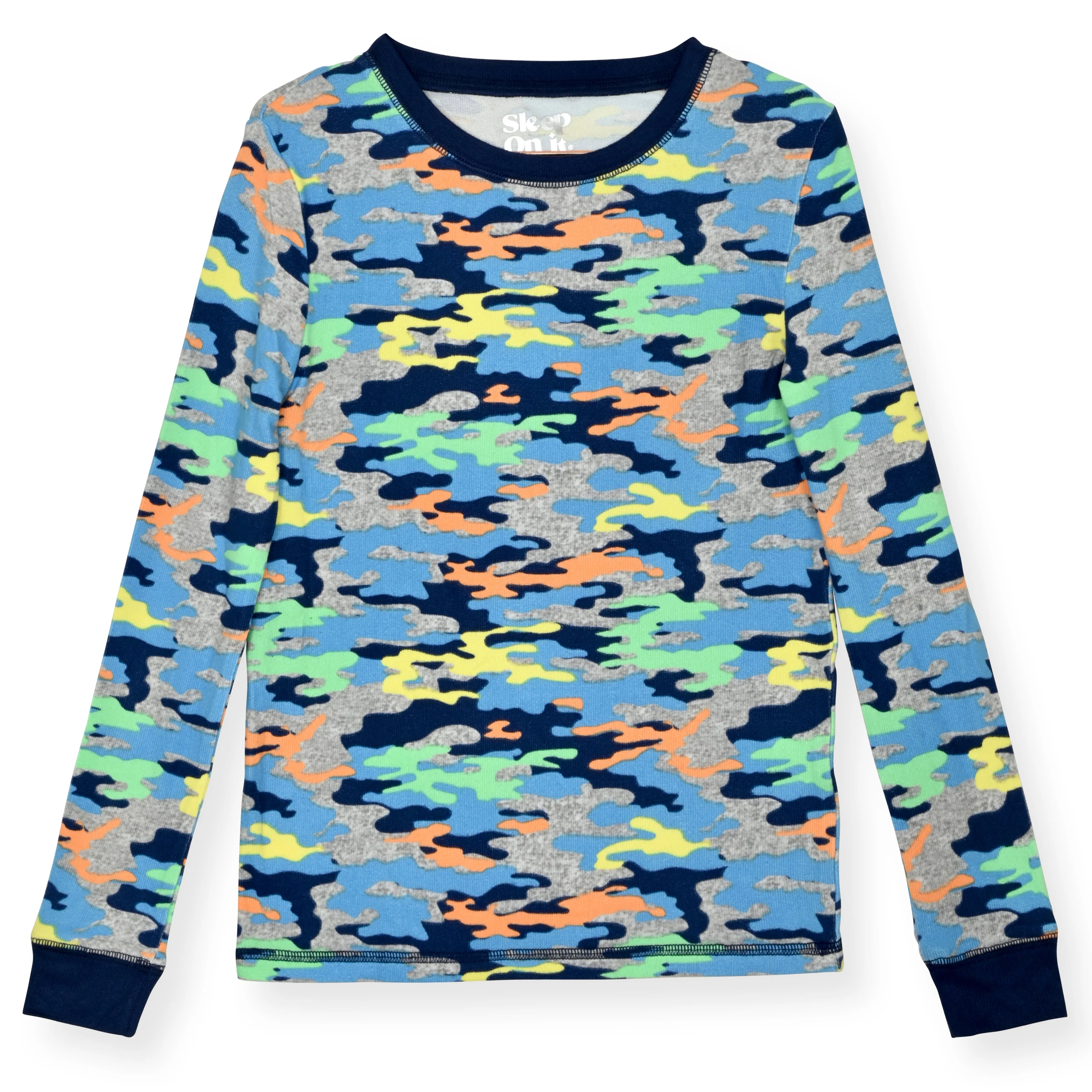 Boys 2-Piece Super Soft Jersey Snug-Fit Pajama Set- Camo, Multicolored Pajama Set for Toddlers and Boys