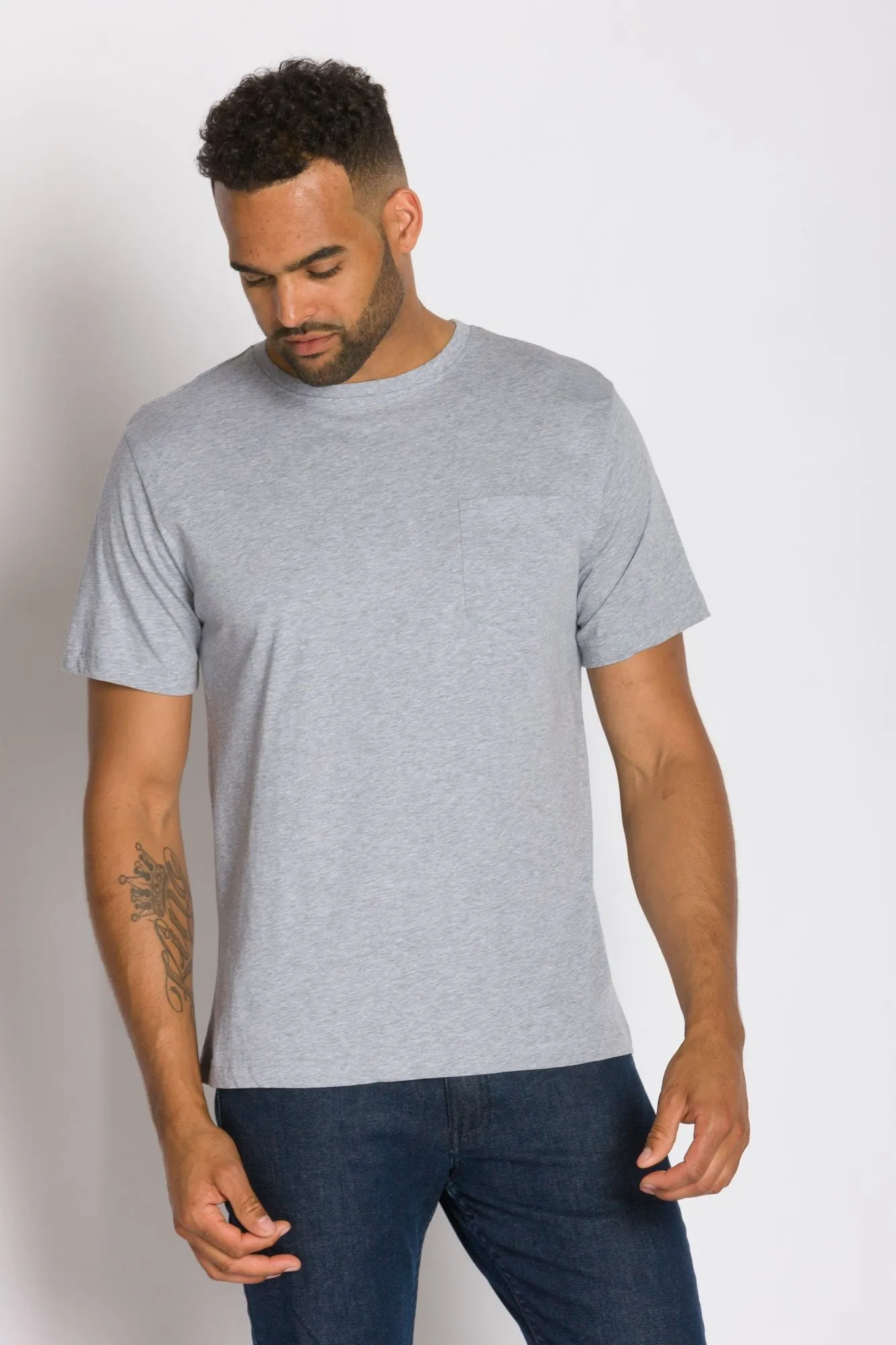 Bradley | Men's Anti-Stain Crew Neck Pocket Tee