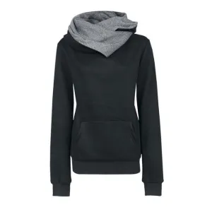 Casual Lapel Pullover Hooded Sweatshirt