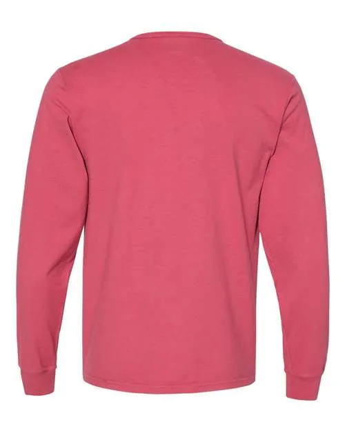 Champion Men's Garment Dyed Long Sleeve T-Shirt