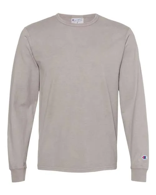 Champion Men's Garment Dyed Long Sleeve T-Shirt