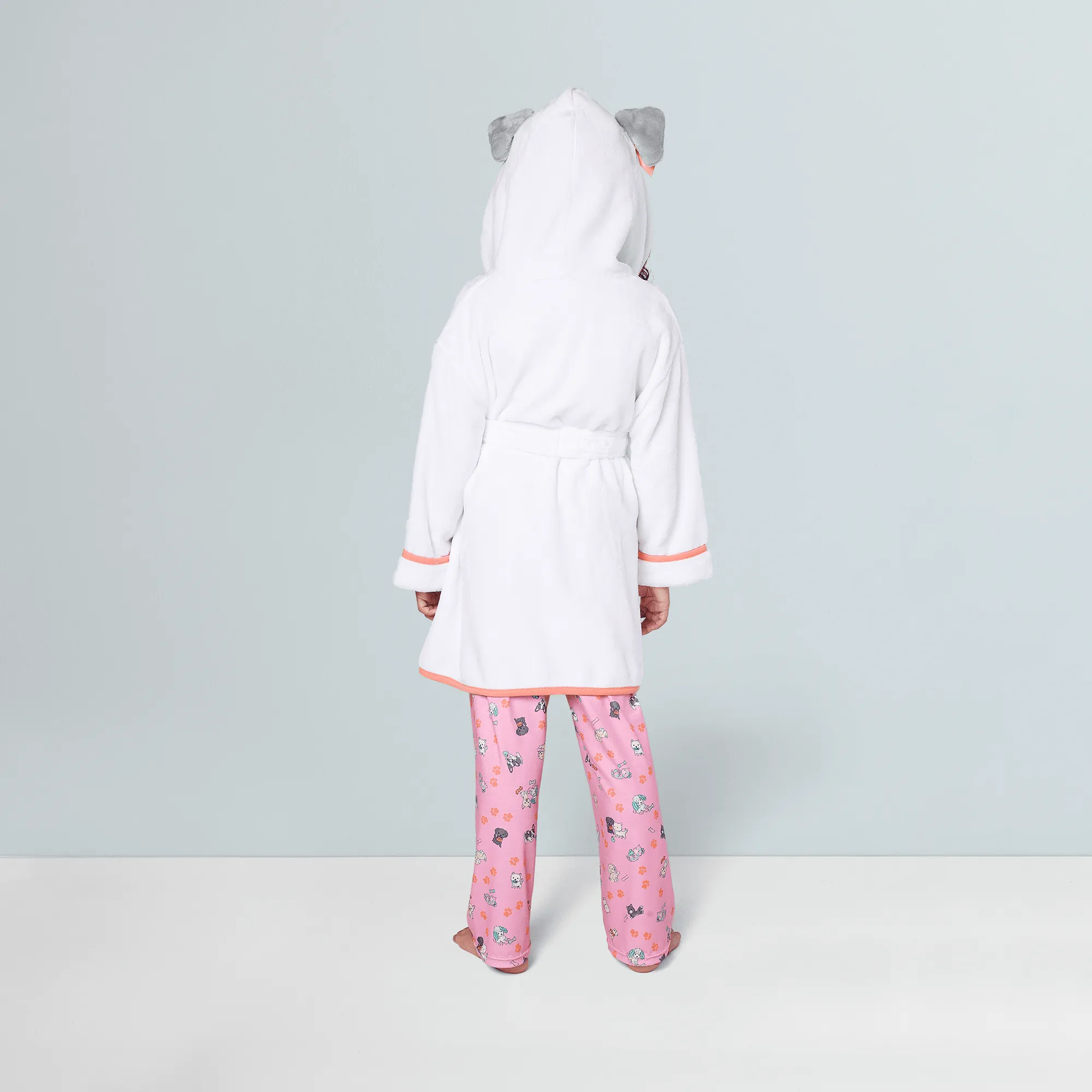 Comfy Puppy Robe Set for Girls & 18-inch Dolls