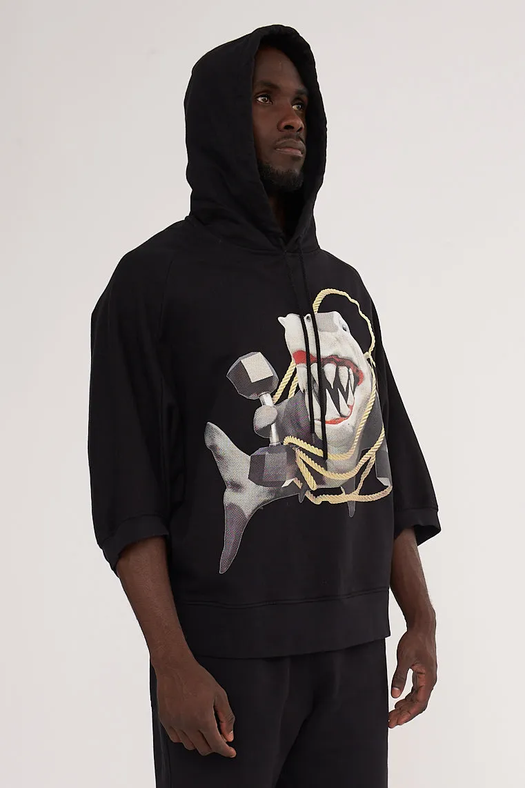 GYM SHARK PULLOVER HOODIE by Bernhard Willhelm SS23