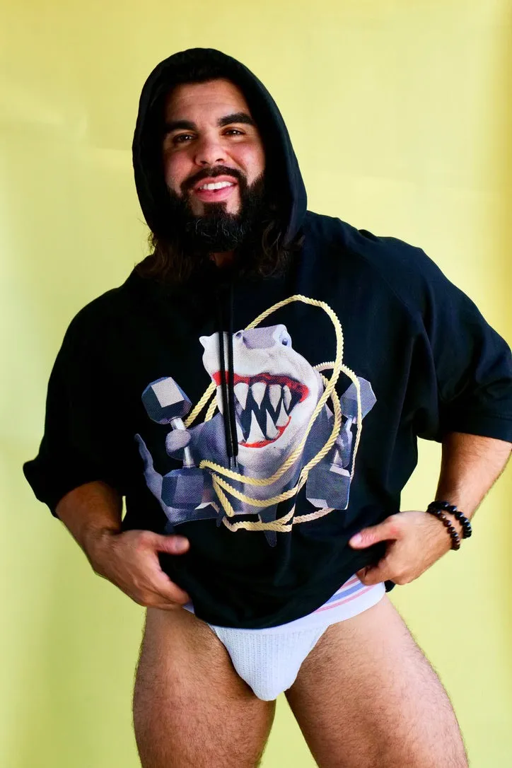 GYM SHARK PULLOVER HOODIE by Bernhard Willhelm SS23