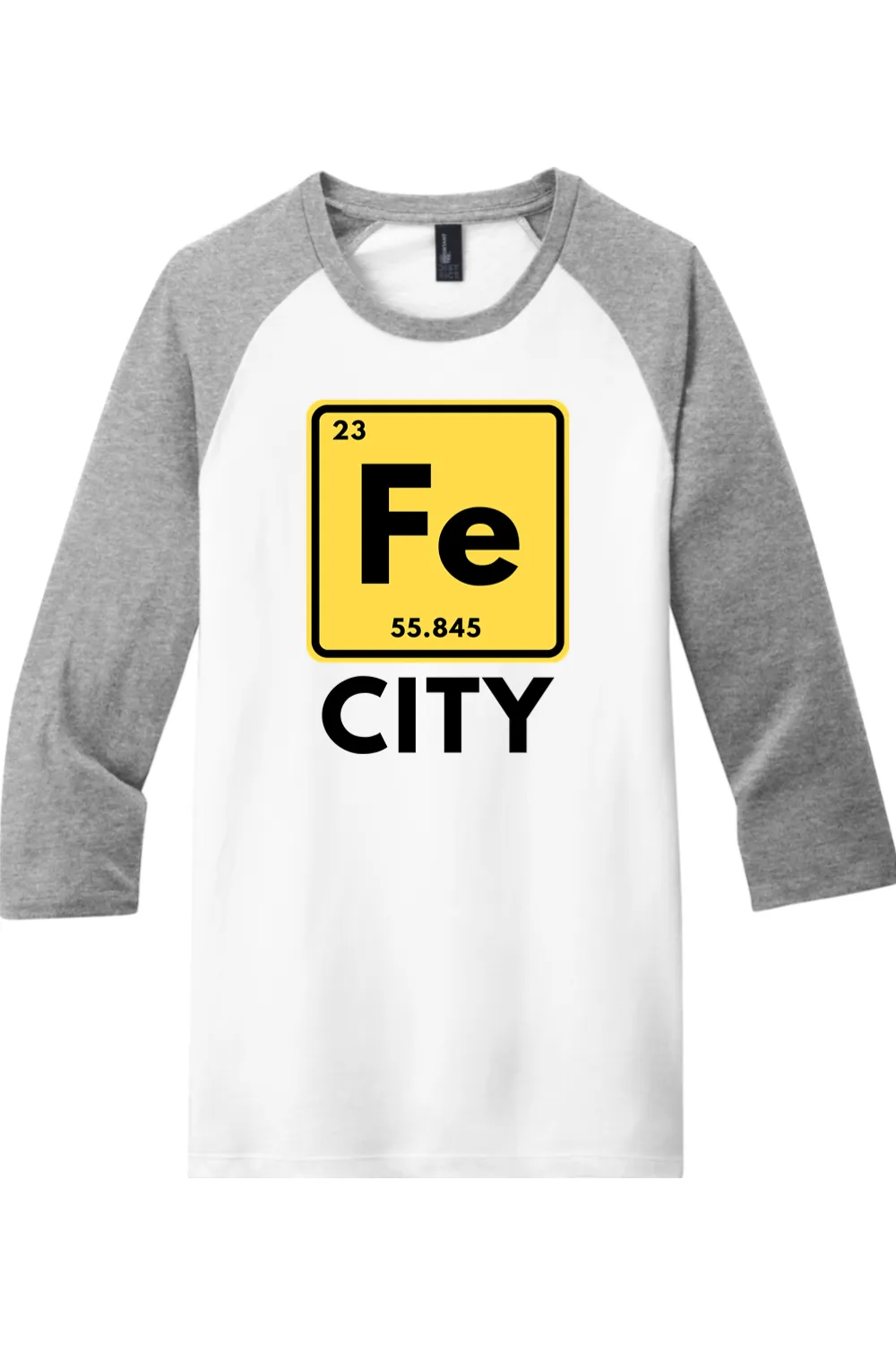 Iron City (Periodic Table) - 3/4-Sleeve Raglan Tee