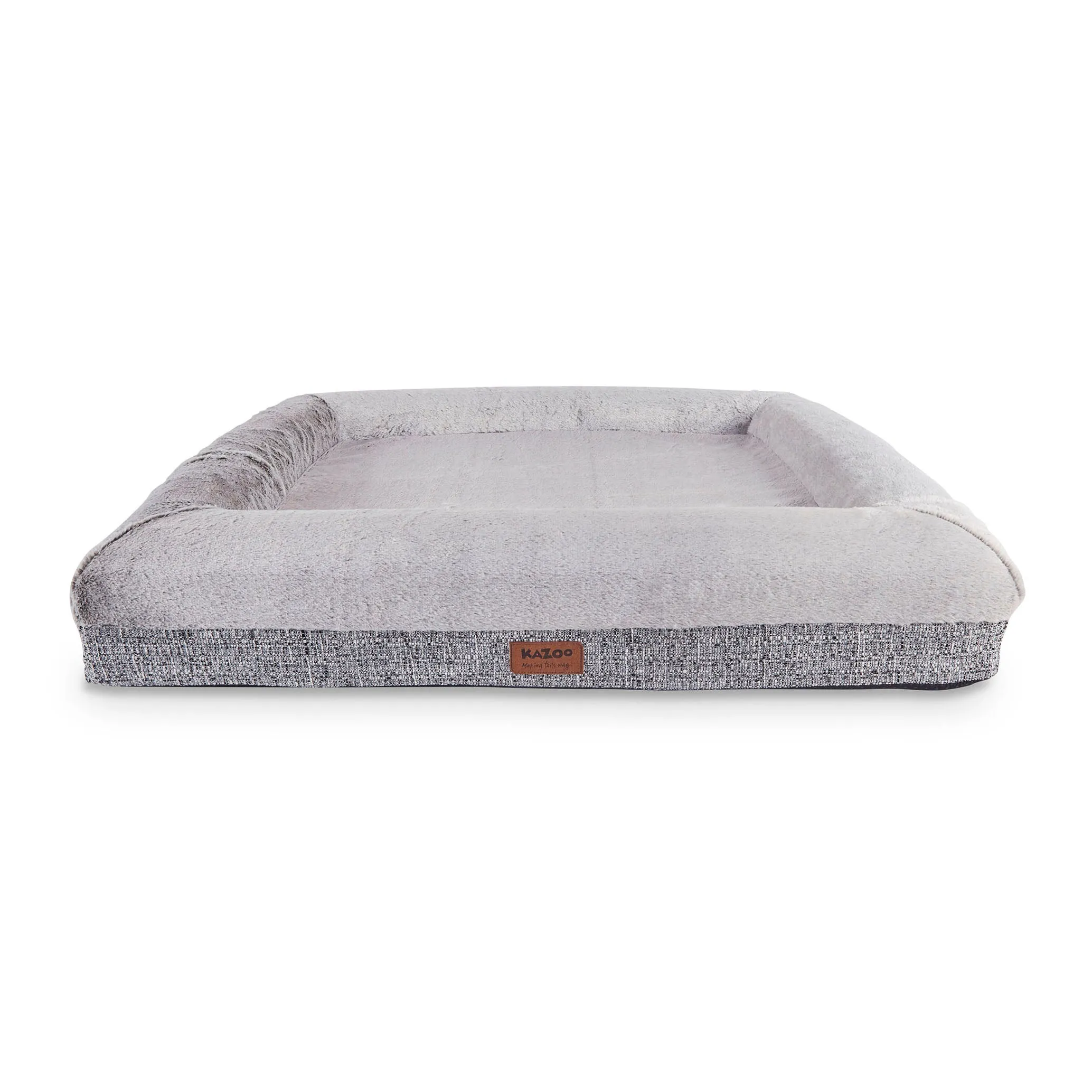 Kazoo Wombat Large Plush Grey Dog Bed