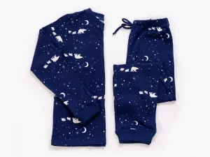 Kids’ Unisex Jogger Pajama Set - Navy Bear