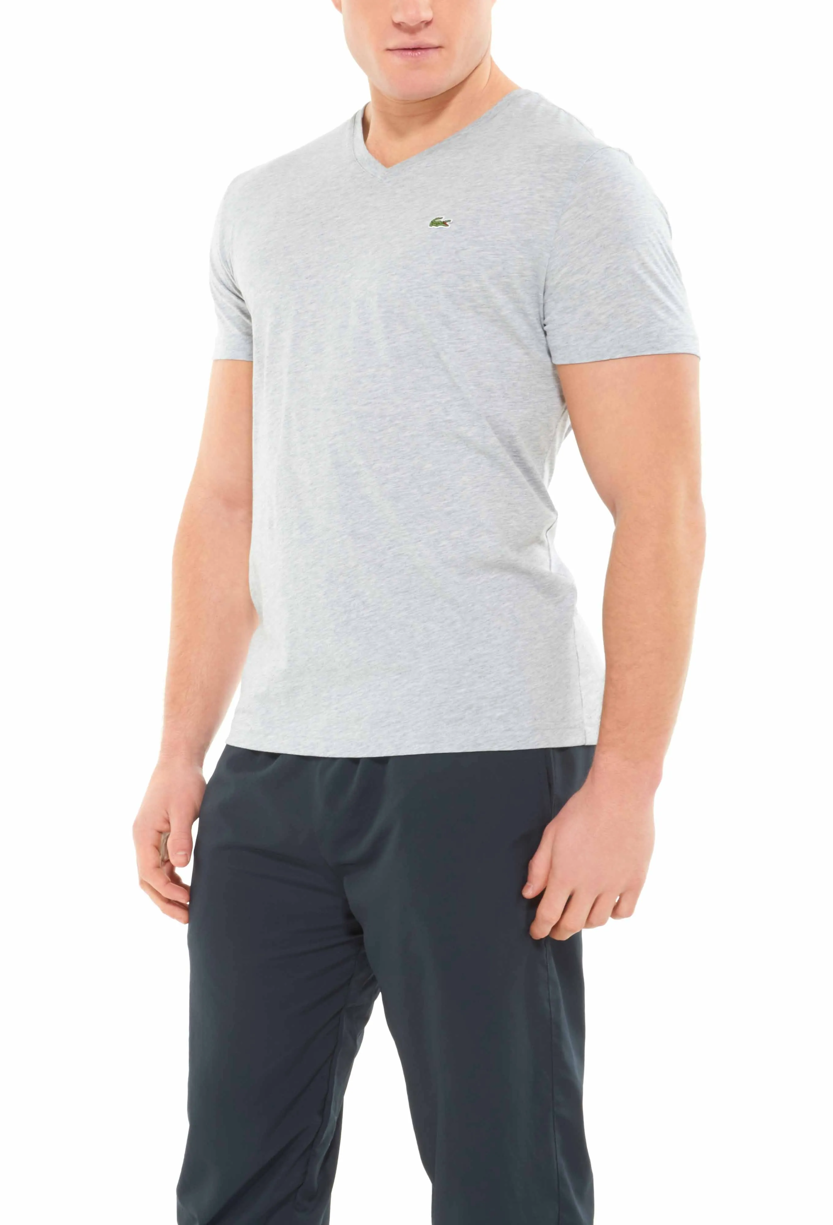 Lacoste Short Sleeve Pima Jersey V neck T-shirt Style # TH6604-51