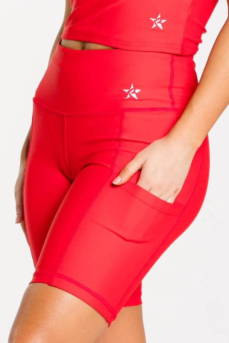 Legendary Bike Short in Red