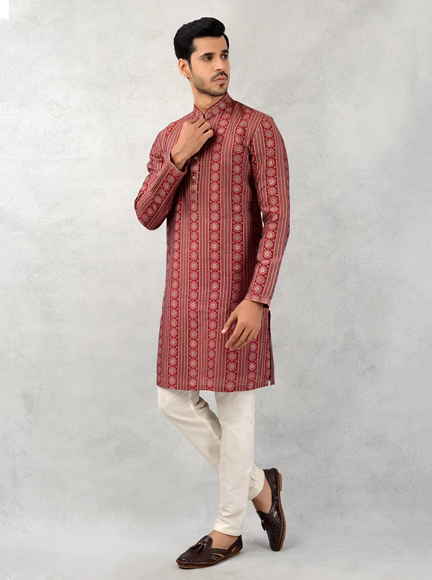 Maroon Kurta Pajama | Azania