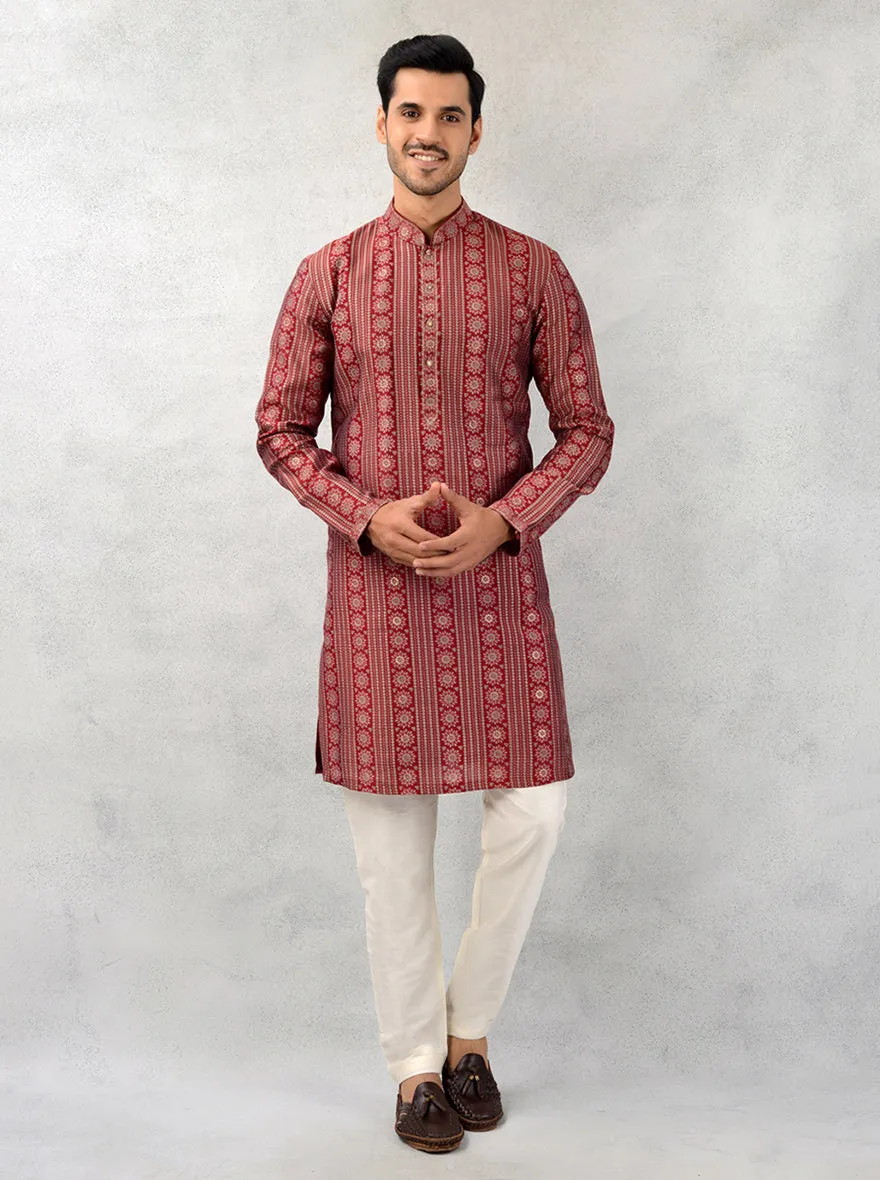 Maroon Kurta Pajama | Azania