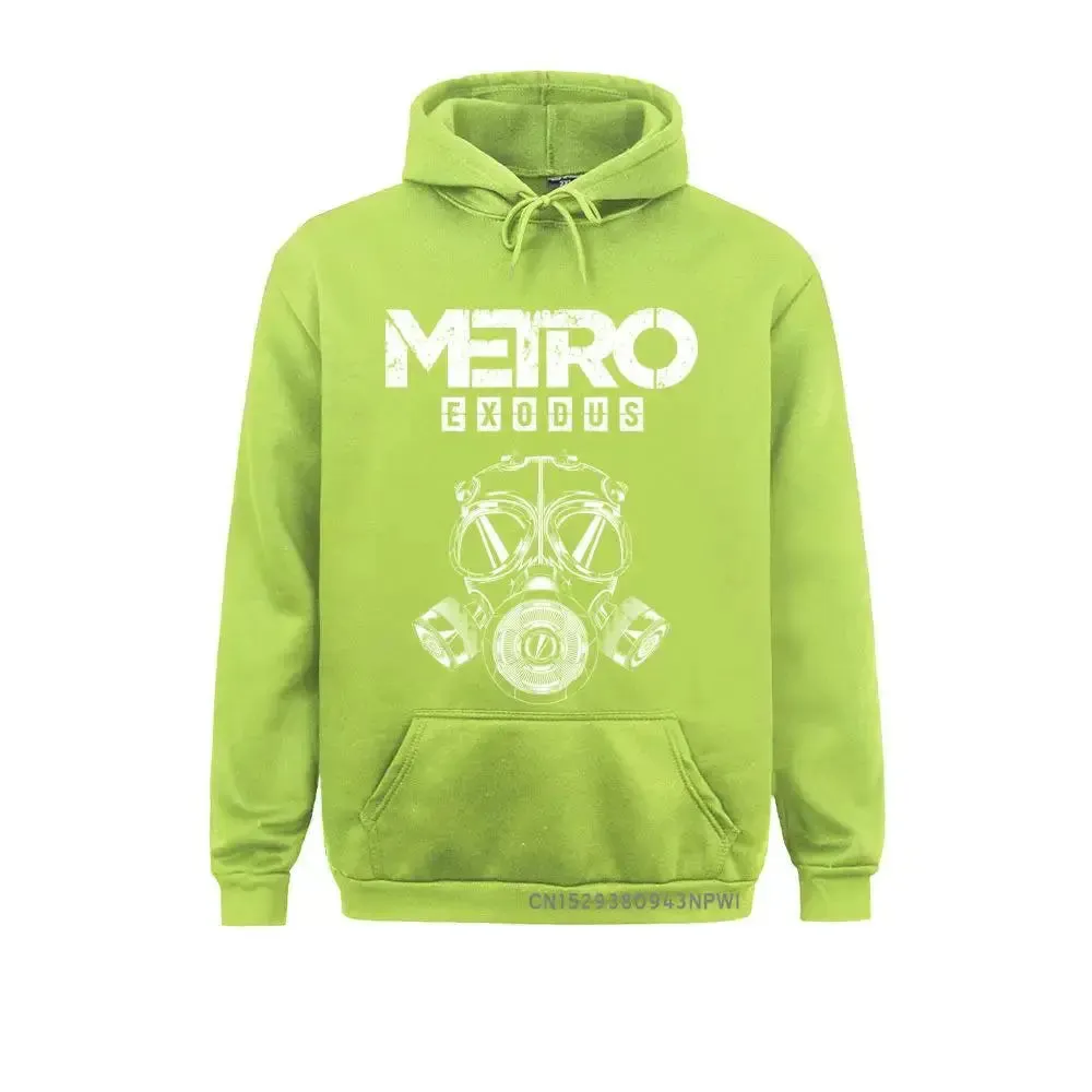 Men Sweatshirt Metro Exodus Hoodies Gas Mask Toxic Games Gaming Artyom Haunter Long Sleeves Coats Hooded Clothing