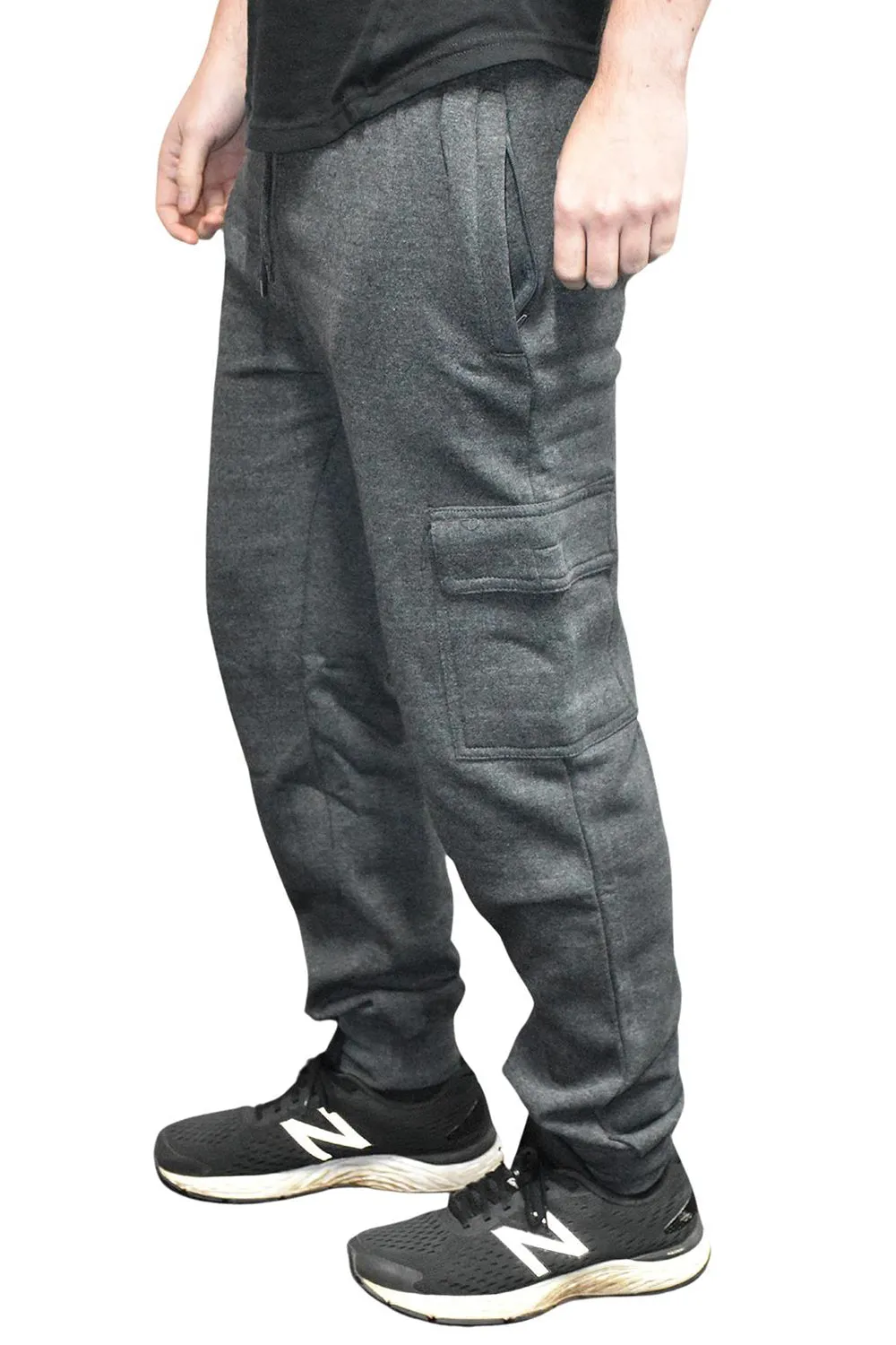 Mens Cargo Bottom Fleece Combat Trouser