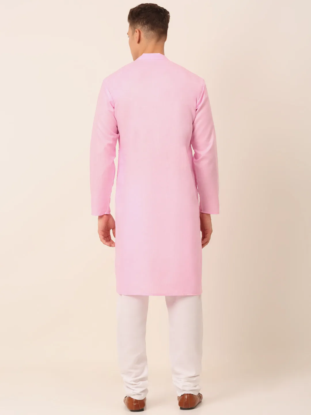 Men'S Cotton Solid Kurta Pajama Sets