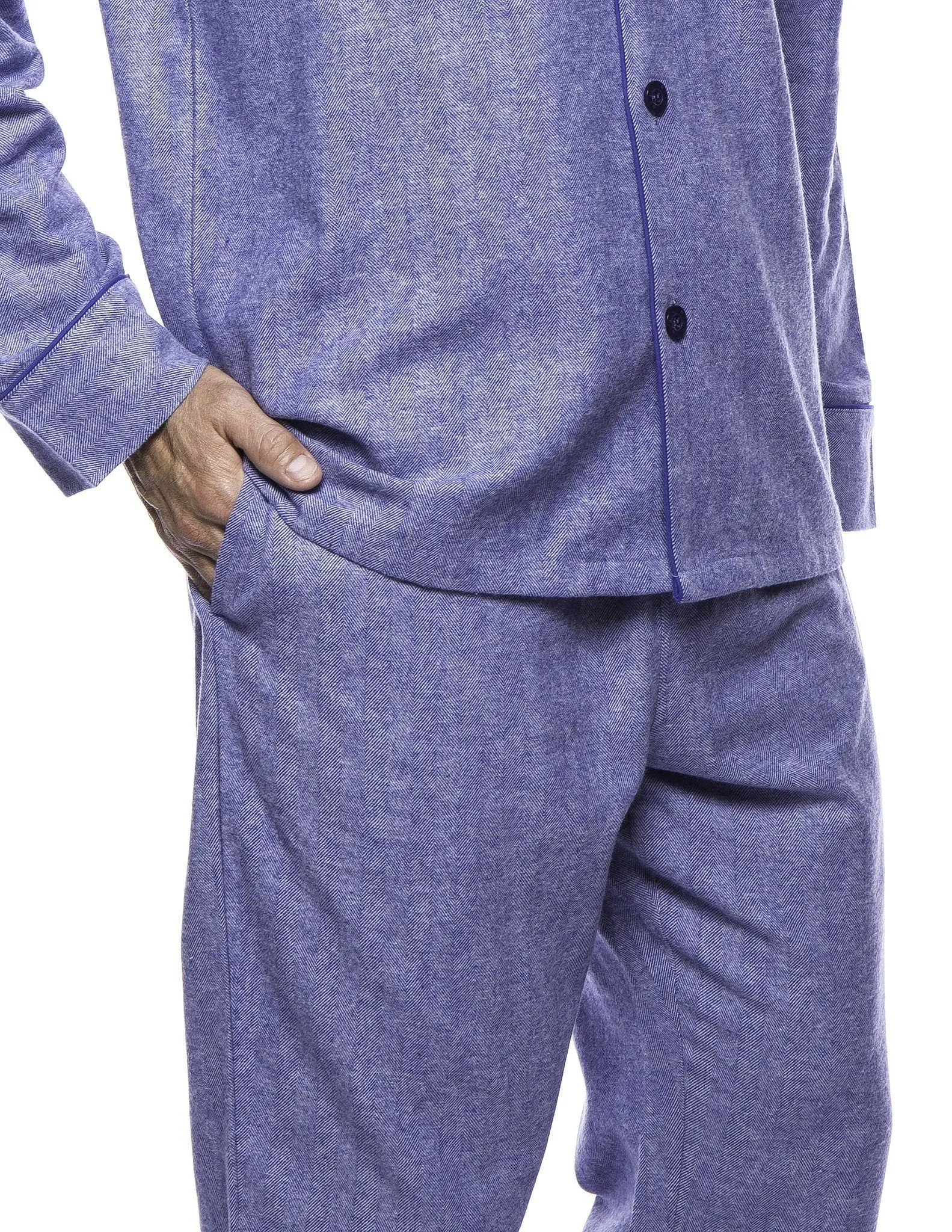 Men's Premium 100% Cotton Flannel Pajama Sleepwear Set