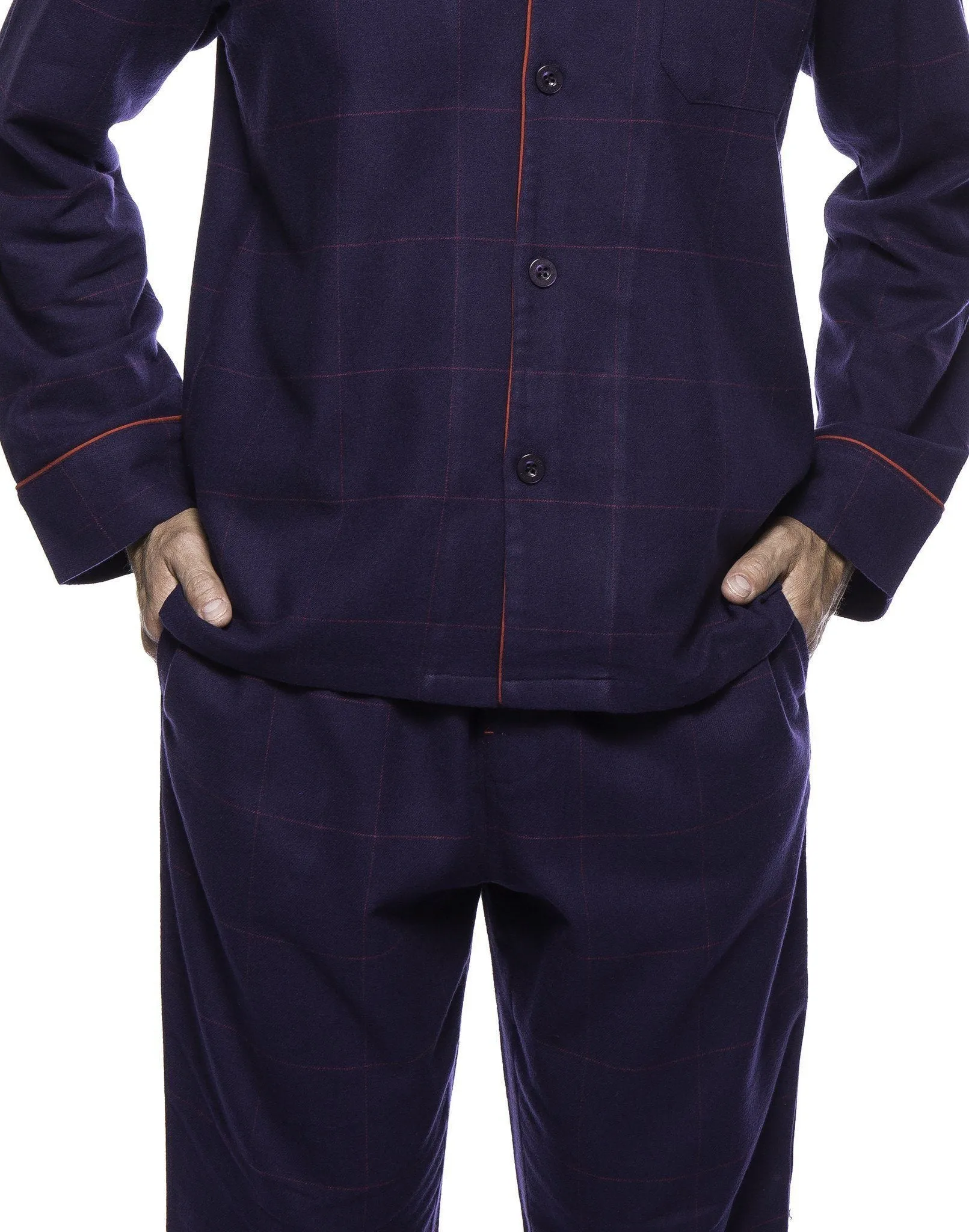 Men's Premium 100% Cotton Flannel Pajama Sleepwear Set