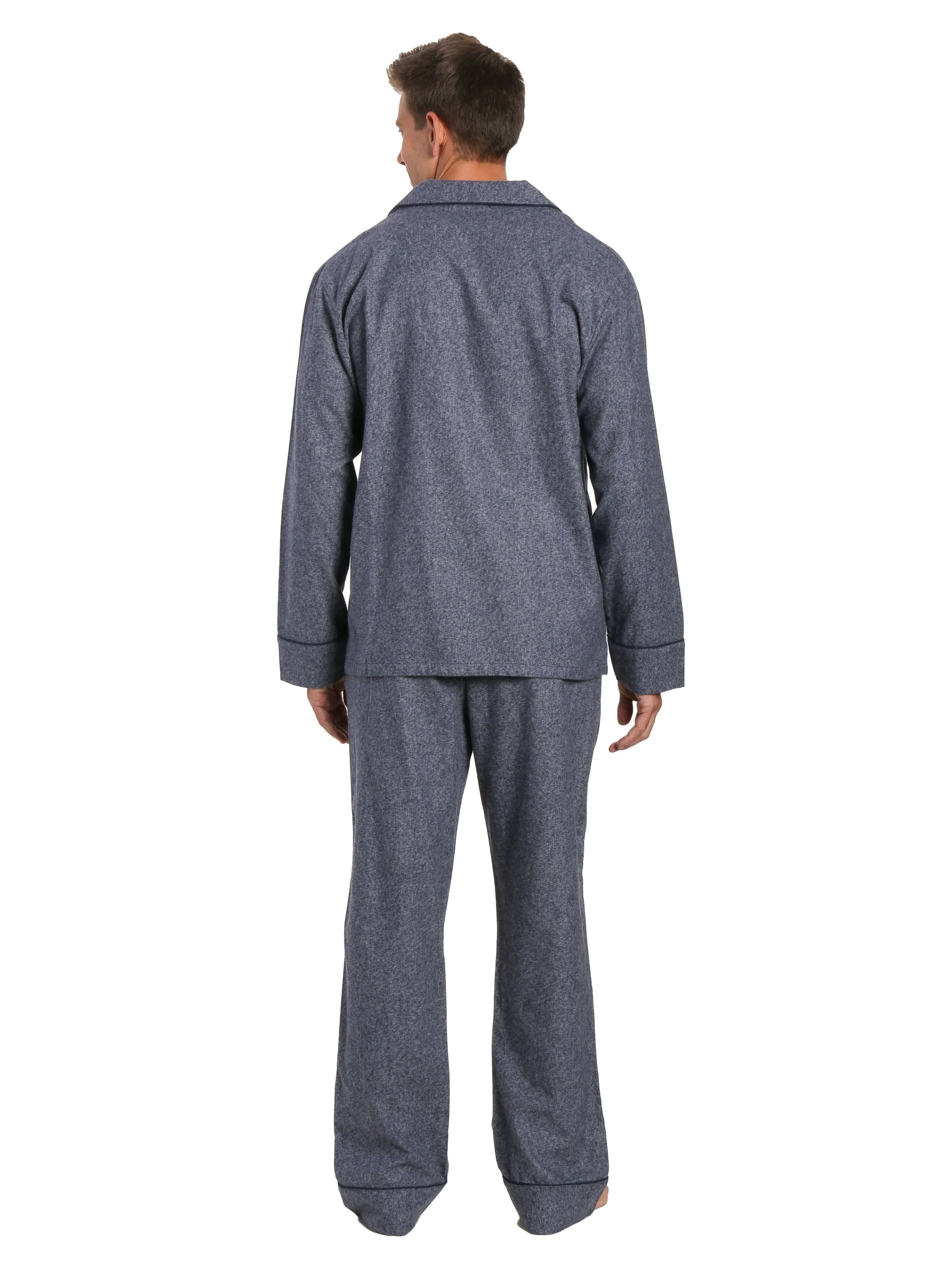 Men's Premium 100% Cotton Flannel Pajama Sleepwear Set