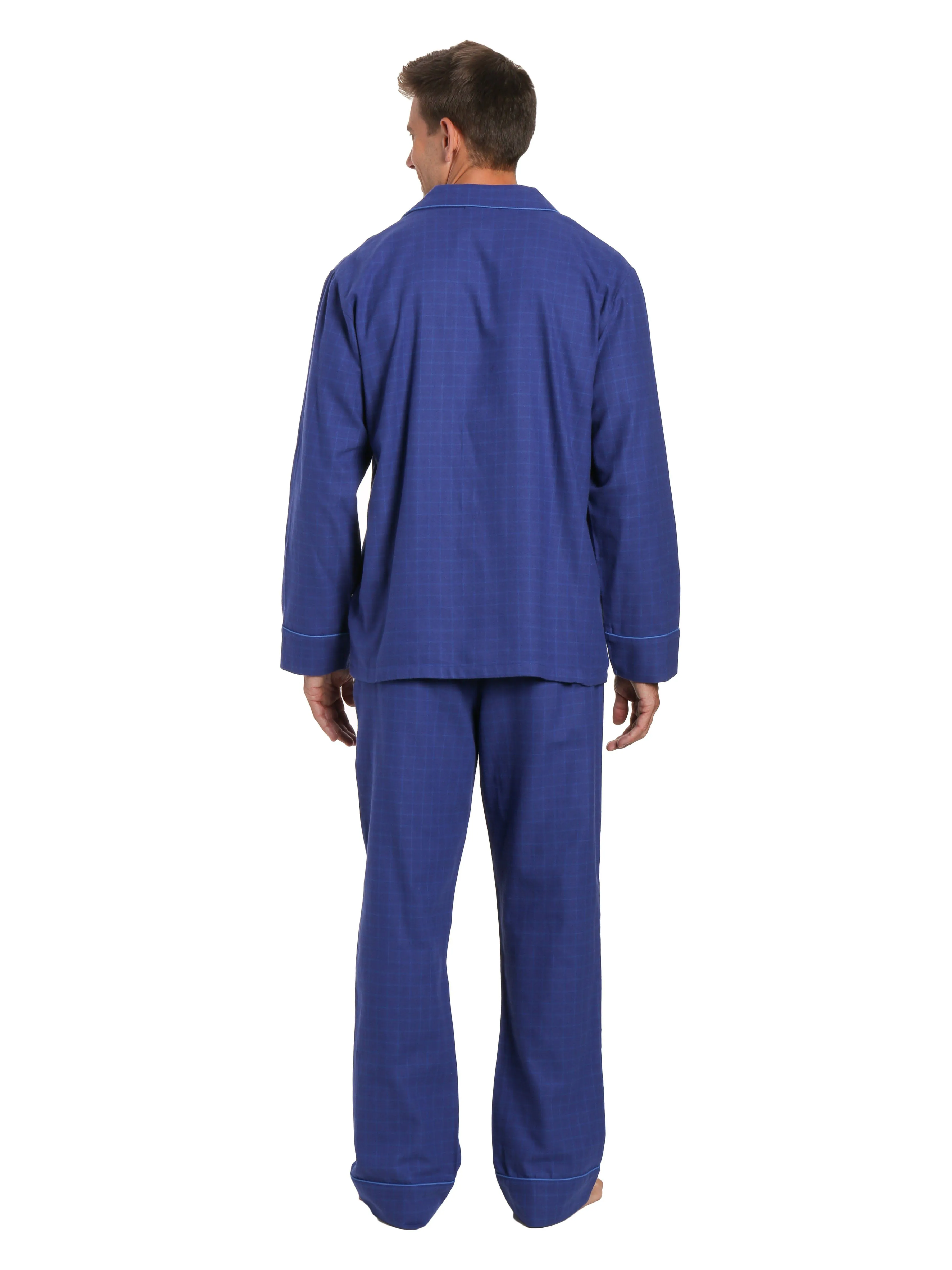 Men's Premium 100% Cotton Flannel Pajama Sleepwear Set