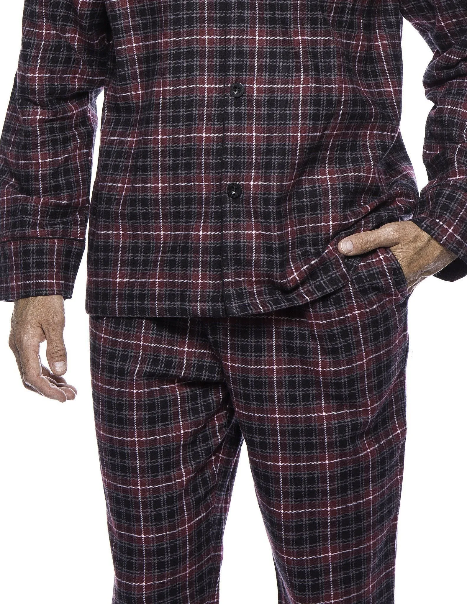 Men's Premium 100% Cotton Flannel Pajama Sleepwear Set