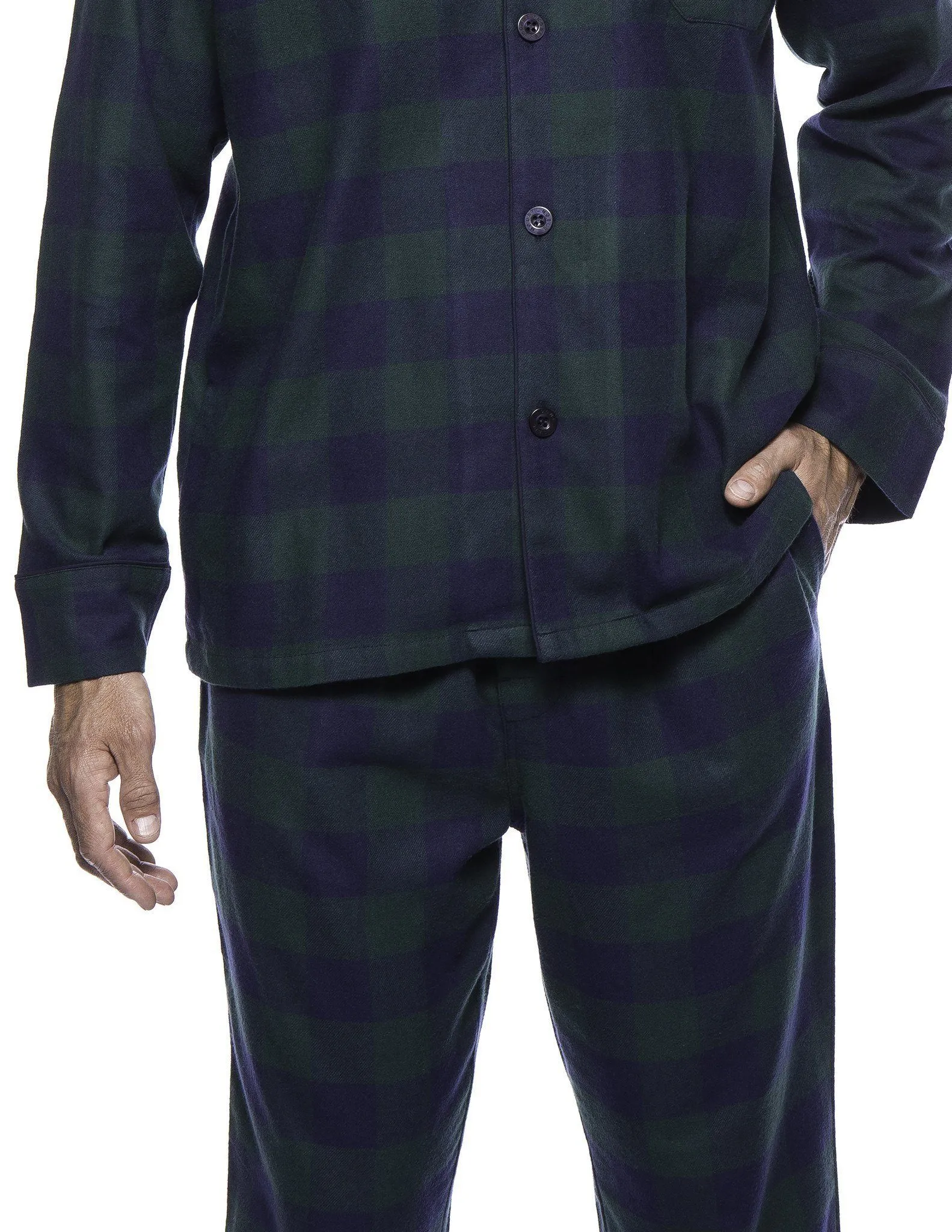 Men's Premium 100% Cotton Flannel Pajama Sleepwear Set