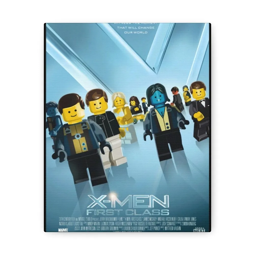 MOC  Compatible  X-Men First Class  Movie Wall Art Canvas Art With Backing.