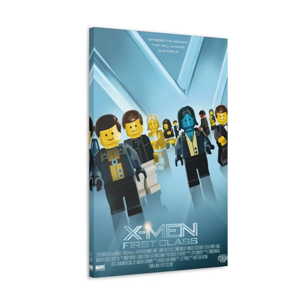 MOC  Compatible  X-Men First Class  Movie Wall Art Canvas Art With Backing.