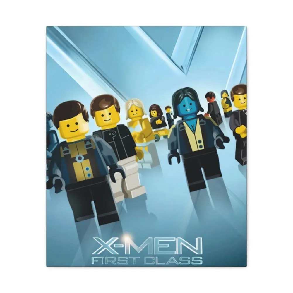 MOC  Compatible  X-Men First Class  Movie Wall Art Canvas Art With Backing.