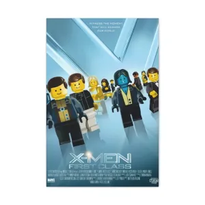 MOC  Compatible  X-Men First Class  Movie Wall Art Canvas Art With Backing.