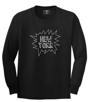 New York Bubble Quote Long Sleeve T-Shirt