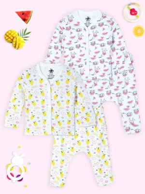 Newborn and Infant Pajama Set Combo of 2: Mango Mia-Summer Melon