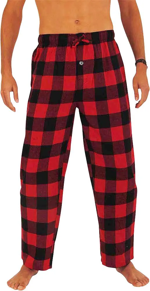 Norty Mens Cotton Yarn Flannel Pajama Lounge Sleep Pant - 16 Prints Available, 39974