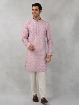 Onion Pink Kurta Pajama | Azania