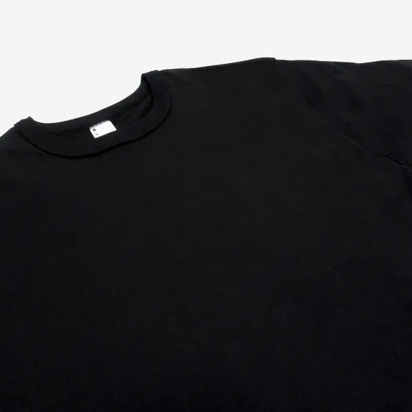 Pima Cotton Plain T-Shirt - Black