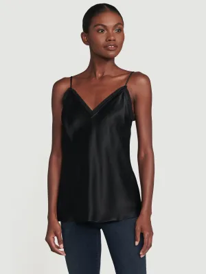 Satin Lounge Tank -- Noir