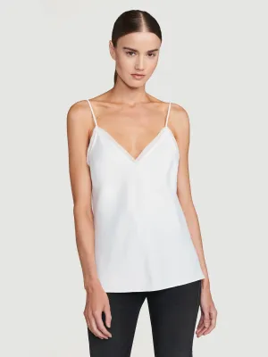 Satin Lounge Tank -- Off White