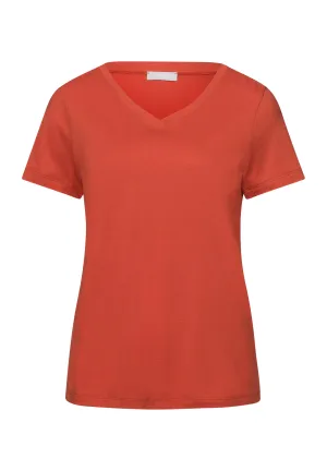 Sleep And Lounge Relaxed V-Neck T-Shirt | Ripe Apple 74842-2293