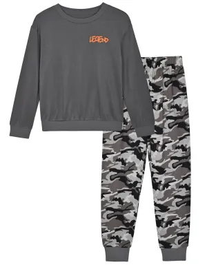 Sleep On It Boys 2-Piece Hacci Pajama Sets - Legend