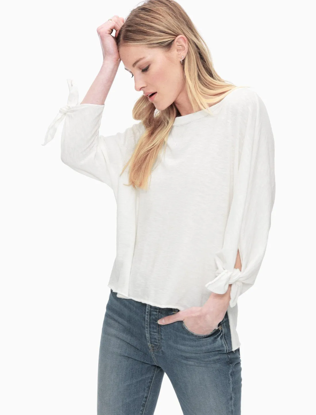 Splendid - Cotton Slub 3/4 Sleeve Dolman Tee