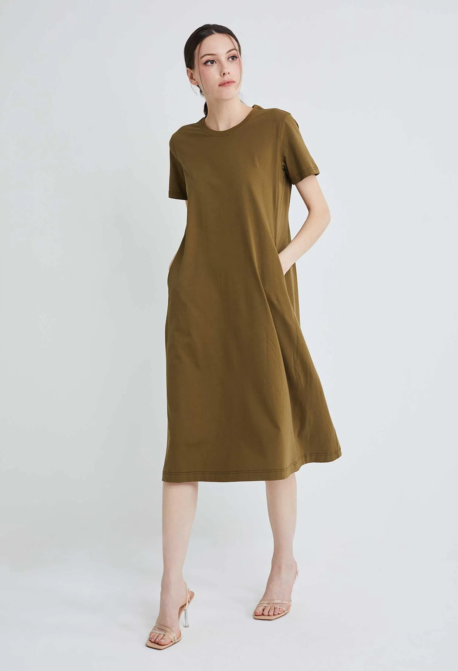 T-Shirt Shortsleeve Slip Dress