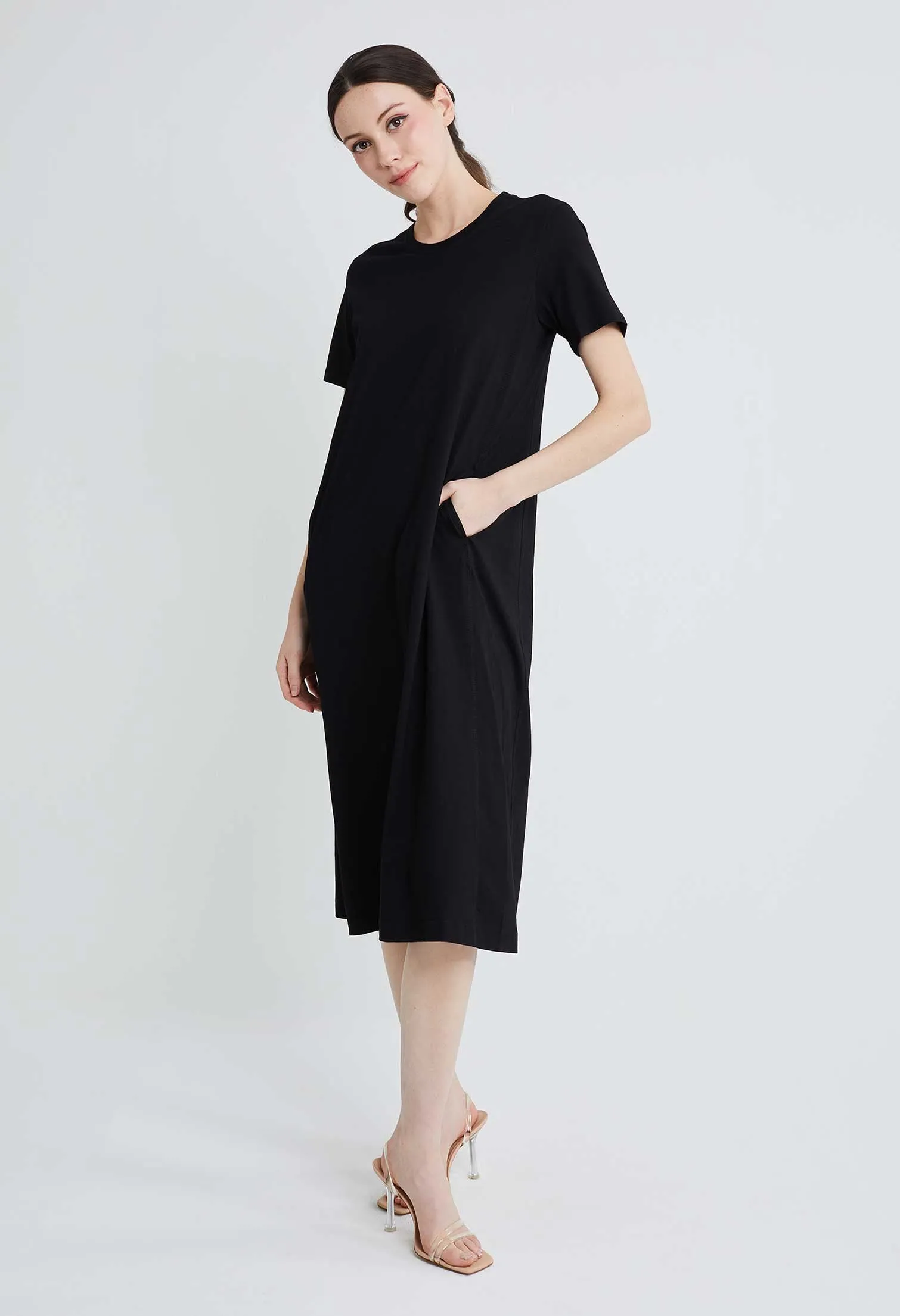 T-Shirt Shortsleeve Slip Dress