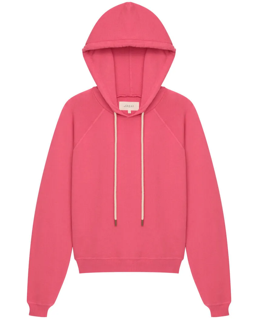 The Great - The Shrunken Hoodie in Bright Rouge